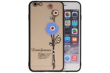 BAOHU Love Forever Hoesjes Geschikt voor iPhone 6 / 6s Plus Blauw
