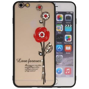 BAOHU Love Forever Hoesjes Geschikt voor iPhone 6 / 6s Plus Rood