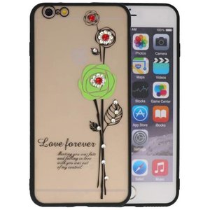 Love Forever Hoesjes voor iPhone 6 / 6s Plus Groen