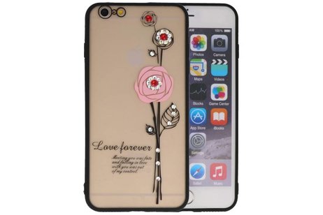 BAOHU Love Forever Hoesjes Geschikt voor iPhone 6 / 6s Plus Roze