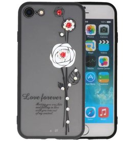 BAOHU Love Forever Hoesjes voor iPhone 8 Wit