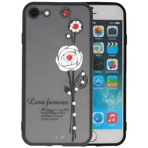 BAOHU Love Forever Hoesjes Geschikt voor iPhone 8 Wit