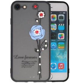 BAOHU Love Forever Hoesjes voor iPhone 8 Blauw