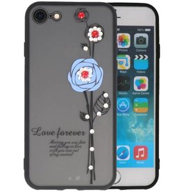 Love Forever Hoesjes voor iPhone 8 Blauw