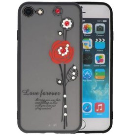 Love Forever Hoesjes voor iPhone 8 Rood