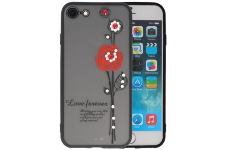 BAOHU Love Forever Hoesjes Geschikt voor iPhone 8 Rood