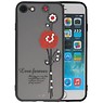 BAOHU Love Forever Hoesjes voor iPhone 8 Rood