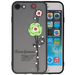 Love Forever Hoesjes voor iPhone 8 Groen