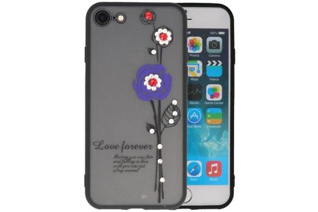 BAOHU Love Forever Hoesjes Geschikt voor iPhone 8 Paars