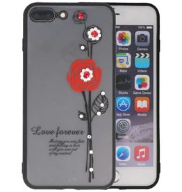 BAOHU Love Forever Hoesjes voor iPhone 7 / 8 Plus Rood