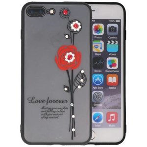 BAOHU Love Forever Hoesjes Geschikt voor iPhone 7 / 8 Plus Rood