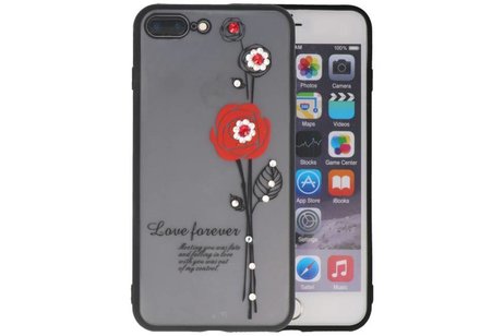 BAOHU Love Forever Hoesjes Geschikt voor iPhone 7 / 8 Plus Rood