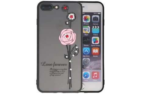 BAOHU Love Forever Hoesjes Geschikt voor iPhone 7 / 8 Plus Roze