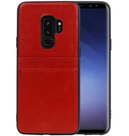 Back Cover 2 Pasjes Hoesje voor Samsung Galaxy S9 Plus Rood
