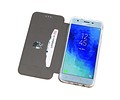 Slim Folio Case - Book Case Telefoonhoesje - Folio Flip Hoesje - Geschikt voor Samsung Galaxy J3 2018 - Goud