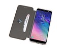 Slim Folio Case - Book Case Telefoonhoesje - Folio Flip Hoesje - Geschikt voor Samsung Galaxy A6 Plus 2018 - Goud