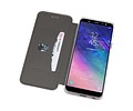 Slim Folio Case - Book Case Telefoonhoesje - Folio Flip Hoesje - Geschikt voor Samsung Galaxy A6 Plus 2018 - Grijs