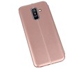 Slim Folio Case - Book Case Telefoonhoesje - Folio Flip Hoesje - Geschikt voor Samsung Galaxy A6 Plus 2018 - Roze