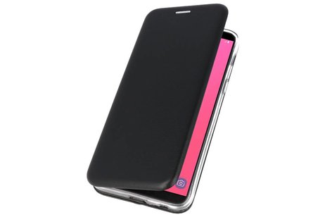 Slim Folio Case - Book Case Telefoonhoesje - Folio Flip Hoesje - Geschikt voor Samsung Galaxy J8 2018 - Zwart