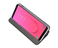 Slim Folio Case - Book Case Telefoonhoesje - Folio Flip Hoesje - Geschikt voor Samsung Galaxy J8 2018 - Zwart