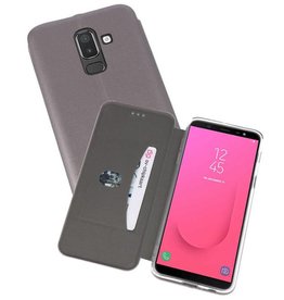 Slim Folio Case Samsung Galaxy J8 2018 Grijs