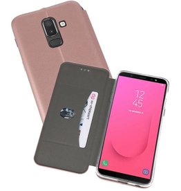 Slim Folio Case Samsung Galaxy J8 2018 Roze