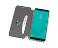 Slim Folio Case - Book Case Telefoonhoesje - Folio Flip Hoesje - Geschikt voor Samsung Galaxy J6 - Blauw
