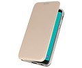 Slim Folio Case - Book Case Telefoonhoesje - Folio Flip Hoesje - Geschikt voor Samsung Galaxy J6 - Goud
