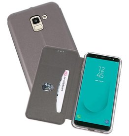 Slim Folio Case Samsung Galaxy J6 Grijs