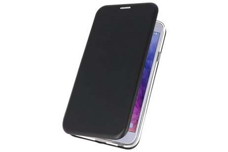 Slim Folio Case - Book Case Telefoonhoesje - Folio Flip Hoesje - Geschikt voor Samsung Galaxy J4 - Zwart