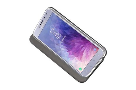 Slim Folio Case - Book Case Telefoonhoesje - Folio Flip Hoesje - Geschikt voor Samsung Galaxy J4 - Zwart