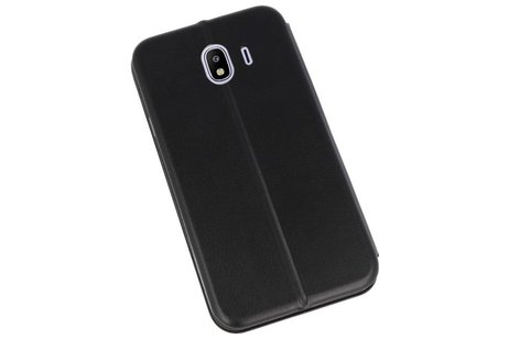 Slim Folio Case - Book Case Telefoonhoesje - Folio Flip Hoesje - Geschikt voor Samsung Galaxy J4 - Zwart