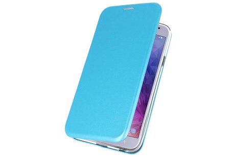 Slim Folio Case - Book Case Telefoonhoesje - Folio Flip Hoesje - Geschikt voor Samsung Galaxy J4 - Blauw