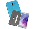 Slim Folio Case - Book Case Telefoonhoesje - Folio Flip Hoesje - Geschikt voor Samsung Galaxy J4 - Blauw