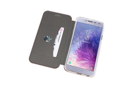 Slim Folio Case - Book Case Telefoonhoesje - Folio Flip Hoesje - Geschikt voor Samsung Galaxy J4 - Roze