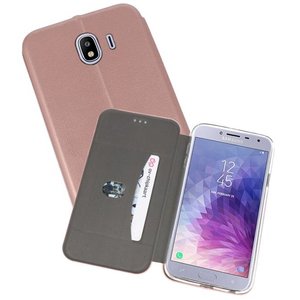 Slim Folio Case - Book Case Telefoonhoesje - Folio Flip Hoesje - Geschikt voor Samsung Galaxy J4 - Roze