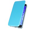 Slim Folio Case - Book Case Telefoonhoesje - Folio Flip Hoesje - Geschikt voor Samsung Galaxy J7 2018 - Blauw