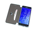 Slim Folio Case - Book Case Telefoonhoesje - Folio Flip Hoesje - Geschikt voor Samsung Galaxy J7 2018 - Blauw