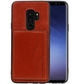 Staand Back Cover 2 Pasjes voor Samsung Galaxy S9 Plus Bruin