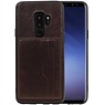BAOHU Staand Back Cover 2 Pasjes voor Samsung Galaxy S9 Plus Mocca
