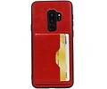 Staand Back Cover 2 Pasjes voor Galaxy S9 Plus Rood