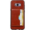 Staand Back Cover 2 Pasjes voor Galaxy S8 Plus Bruin