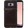 Staand Back Cover 2 Pasjes voor Samsung Galaxy S8 Plus Mocca