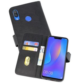 BAOHU Huawei P Smart Plus Hoesje Kaarthouder Book Case Telefoonhoesje Zwart