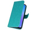 BAOHU Hoesje Geschikt voor de Huawei P Smart Plus - Kaarthouder Book Case Telefoonhoesje - Groen