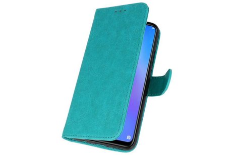 Huawei P Smart Plus Hoesje Kaarthouder Book Case Telefoonhoesje Groen