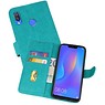BAOHU Huawei P Smart Plus Hoesje Kaarthouder Book Case Telefoonhoesje Groen