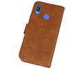 BAOHU Hoesje Geschikt voor de Huawei P Smart Plus - Kaarthouder Book Case Telefoonhoesje - Bruin