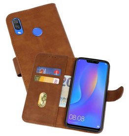 BAOHU Huawei P Smart Plus Hoesje Kaarthouder Book Case Telefoonhoesje Bruin