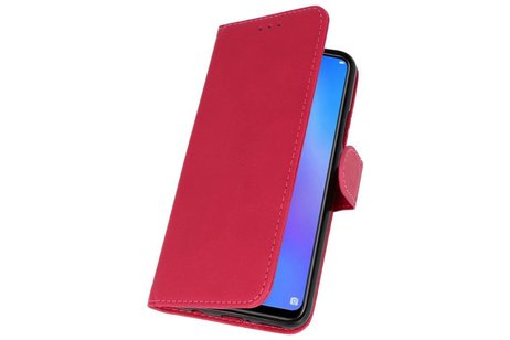 Hoesje Geschikt voor de Huawei P Smart Plus - Kaarthouder Book Case Telefoonhoesje - Roze